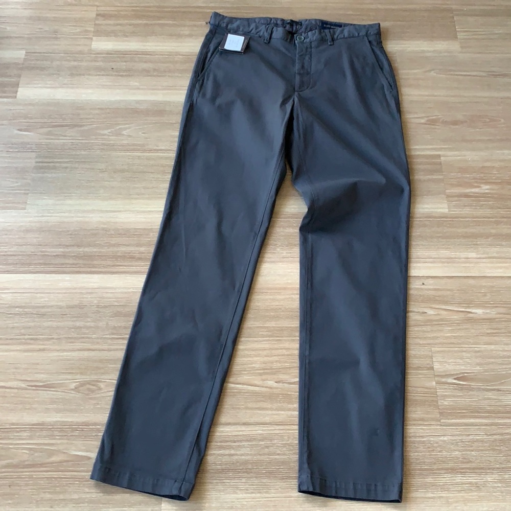 Scott Barber made in Italy plainfront fitted chino